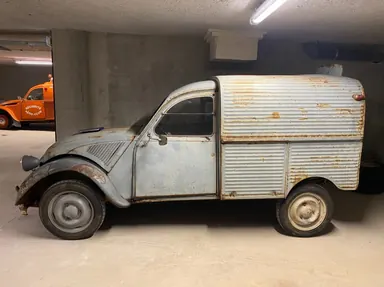 1955 Citroen 2cv camionnette ressort apparent
