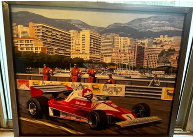 Tableau Nicky Lauda Toile Originale