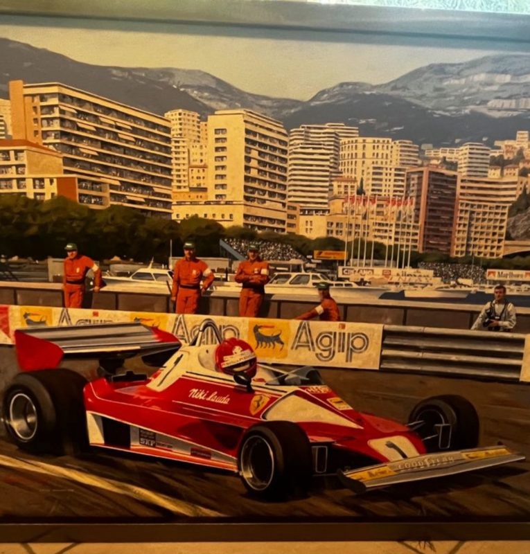 Tableau Nicky Lauda Toile Originale