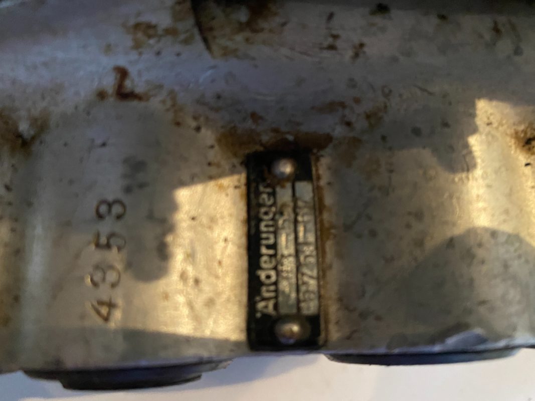 Junker fuel injected pump ww2