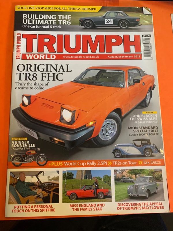 Triumph TR8 carburetor 1979